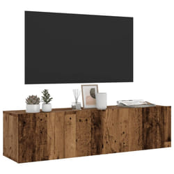 vidaXL Wall Mounted TV Cabinet Floating TV Stand Old Wood Engineered Wood