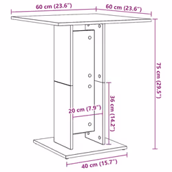 VidaXL 856022 kitchen/dining table