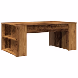vidaXL Coffee Table Hallway Side End Table Tea Sofa Table Engineered Wood - old wood - Additional view 5