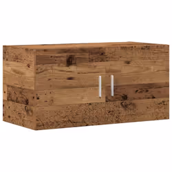vidaXL Wall Mounted Cabinet Floating Wall Storage Cabinet Engineered Wood - old wood