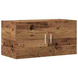 vidaXL Wall Mounted Cabinet Floating Wall Storage Cabinet Engineered Wood - old wood