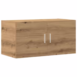 vidaXL Wall Mounted Cabinet Floating Wall Storage Cabinet Engineered Wood - artisan oak