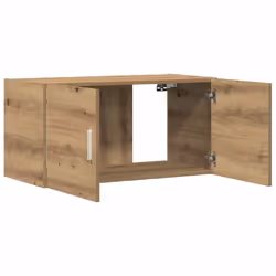 vidaXL Wall Mounted Cabinet Floating Wall Storage Cabinet Engineered Wood - artisan oak - Additional view 4