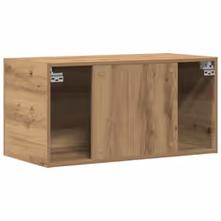 vidaXL Wall Mounted Cabinet Floating Wall Storage Cabinet Engineered Wood - artisan oak - Additional view 6