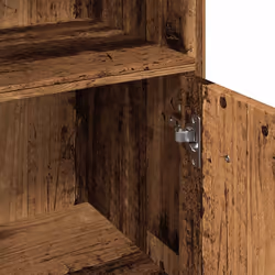 vidaXL Bathroom Cabinet Cupboard Storage Rack Washer Shelf Engineered Wood - old wood - Additional view 7