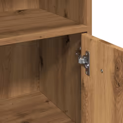 vidaXL Bathroom Cabinet Cupboard Storage Rack Washer Shelf Engineered Wood - artisan oak - Additional view 7