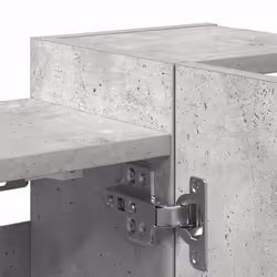 vidaXL Bathroom Mirror Cabinet Concrete Grey 80x20.5x64 cm Engineered Wood - Additional view 9
