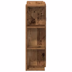 vidaXL Bathroom Mirror Cabinet Storage Cupboard Side Cabinet Engineered Wood - old wood - Additional view 4