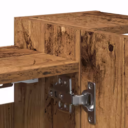 vidaXL Bathroom Mirror Cabinet Storage Cupboard Side Cabinet Engineered Wood - old wood - Additional view 9