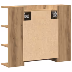 vidaXL Bathroom Mirror Cabinet Storage Cupboard Side Cabinet Engineered Wood - artisan oak - Additional view 5