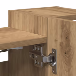 vidaXL Bathroom Mirror Cabinet Storage Cupboard Side Cabinet Engineered Wood - artisan oak - Additional view 8