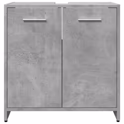 vidaXL Bathroom Sink Cabinet Concrete Grey 60x33x60 cm Engineered Wood - Additional view 4