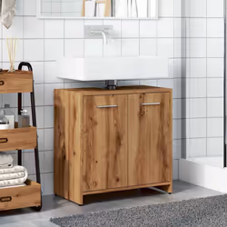 vidaXL Bathroom Cabinet Engineered Wood Cupboard Organiser Board Multi Colours - artisan oak - Additional view 2