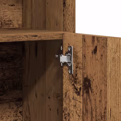 vidaXL Bathroom Cabinet Cupboard Storage Rack Washer Shelf Engineered Wood - old wood - Additional view 8