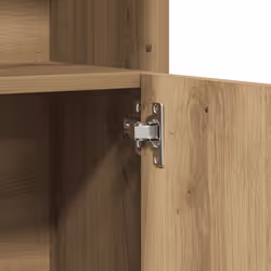 vidaXL Bathroom Cabinet Cupboard Storage Rack Washer Shelf Engineered Wood - artisian oak - Additional view 8