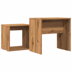 vidaXL Coffee Table Side Table End Accent Telephone Sofa Table Engineered Wood - artisan oak - Additional view 5