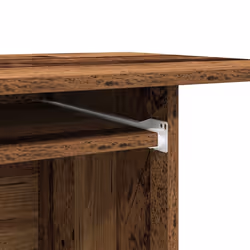 vidaXL Computer Desk Chipboard PC Laptop Table Desk Workstation Multi Colours - old wood - Additional view 7