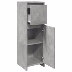 vidaXL Bathroom Cabinet Concrete Grey 30x30x95 cm Engineered Wood - Additional view 7