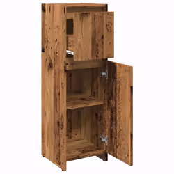 vidaXL Bathroom Cabinet Washroom Storage Cabinet Cupboard Engineered Wood - old wood - Additional view 6