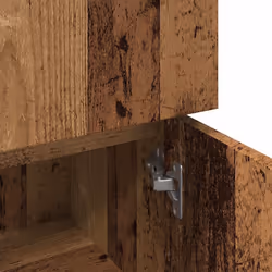 vidaXL Bathroom Cabinet Washroom Storage Cabinet Cupboard Engineered Wood - old wood - Additional view 8