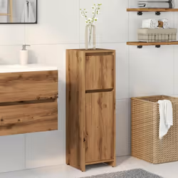 vidaXL Bathroom Cabinet Washroom Storage Cabinet Cupboard Engineered Wood - artisan oak