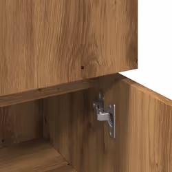 vidaXL Bathroom Cabinet Washroom Storage Cabinet Cupboard Engineered Wood - artisan oak - Additional view 8