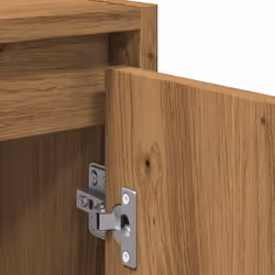 vidaXL Bathroom Furniture Set Vanity Unit Organiser Cabinet Engineered Wood - artisan oak - Additional view 8