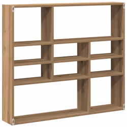 vidaXL Wall Shelf Artisan Oak 90x16x78 cm Engineered Wood floating shelf - Additional view 5
