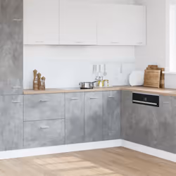 vidaXL Sink Bottom Cabinet Kitchen Cabinet Unit Concrete Grey Engineered Wood