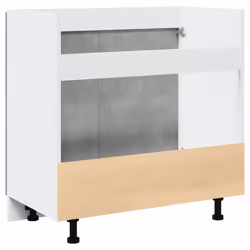 vidaXL Sink Bottom Cabinet Kitchen Cabinet Unit Concrete Grey Engineered Wood - Additional view 6