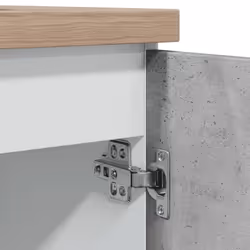 vidaXL Sink Bottom Cabinet Kitchen Cabinet Unit Concrete Grey Engineered Wood - Additional view 8