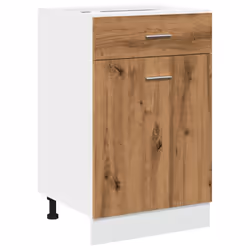 vidaXL Drawer Bottom Cabinet Kitchen Cabinet Unit Artisan Oak Engineered Wood