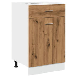 vidaXL Drawer Bottom Cabinet Kitchen Cabinet Unit Artisan Oak Engineered Wood