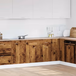 vidaXL Drawer Bottom Cabinet Kitchen Cabinet Unit Old Wood Engineered Wood
