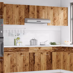vidaXL Kitchen Cabinet Home Storage Shelf Organiser Cupboard Engineered Wood - old wood, 1 pcs piece - Additional view 2