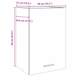 vidaXL Kitchen Cabinet Home Storage Shelf Organiser Cupboard Engineered Wood - old wood, 1 pcs piece - Additional view 3