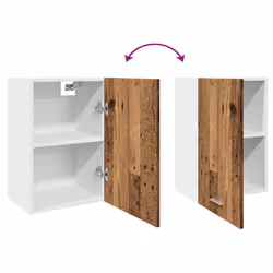 vidaXL Kitchen Cabinet Home Storage Shelf Organiser Cupboard Engineered Wood - old wood, 1 pcs piece - Additional view 7