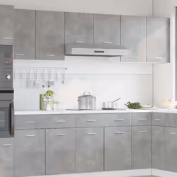 vidaXL Hanging Cabinet Wall Storage Cabinet Concrete Grey Engineered Wood