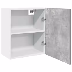 vidaXL Hanging Cabinet Wall Storage Cabinet Concrete Grey Engineered Wood - Additional view 4