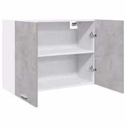 vidaXL Hanging Cabinet Wall Storage Cabinet Concrete Grey Engineered Wood - Additional view 4
