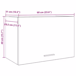 vidaXL Hanging Cabinet Storage Cupboard Side Cabinet Old Wood Engineered Wood