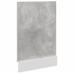 vidaXL Dishwasher Panel Concrete Grey 45x3x67 cm cm panel front panel - Additional view 4
