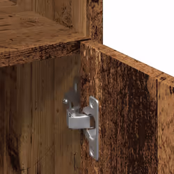 vidaXL Bathroom Cabinet Washroom Cupboard Storage Shelf Rack Engineered Wood - old wood - Additional view 8