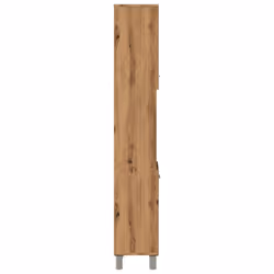 vidaXL Bathroom Cabinet Washroom Cupboard Storage Shelf Rack Engineered Wood - artisan oak - Additional view 4