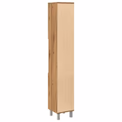 vidaXL Bathroom Cabinet Washroom Cupboard Storage Shelf Rack Engineered Wood - artisan oak - Additional view 5
