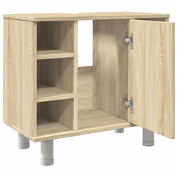 vidaXL Bathroom Cabinet Sink Cupboard Vanity Unit Sonoma Oak Engineered Wood - Additional view 8