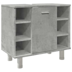 vidaXL Bathroom Cabinet Cupboard Vanity Unit Concrete Grey Engineered Wood