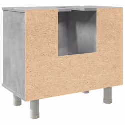 vidaXL Bathroom Cabinet Cupboard Vanity Unit Concrete Grey Engineered Wood - Additional view 6