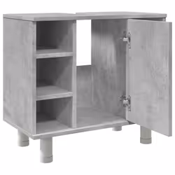 vidaXL Bathroom Cabinet Cupboard Vanity Unit Concrete Grey Engineered Wood - Additional view 8