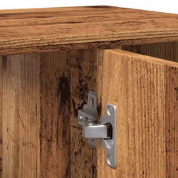 vidaXL Bathroom Cabinet Cupboard Storage Rack Sink Cabinet Engineered Wood - old wood - Additional view 9